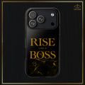 Rise Like a Boss — Black & Gold Motivational Tough Phone Case