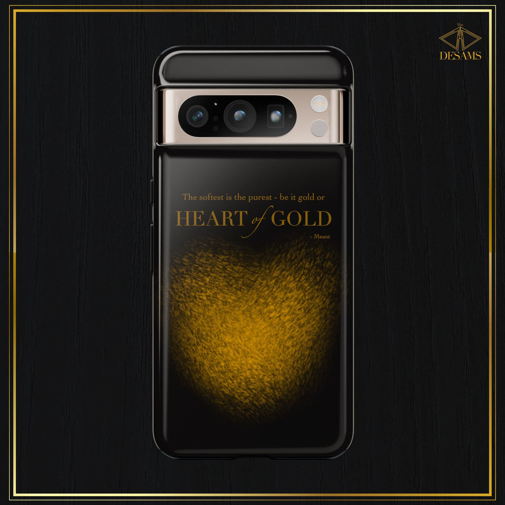 Heart of Gold — Black & Gold Meant Tough Phone Case