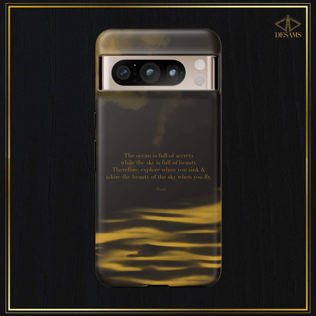 Ocean Sky — Black & Gold Meant Tough Phone Case