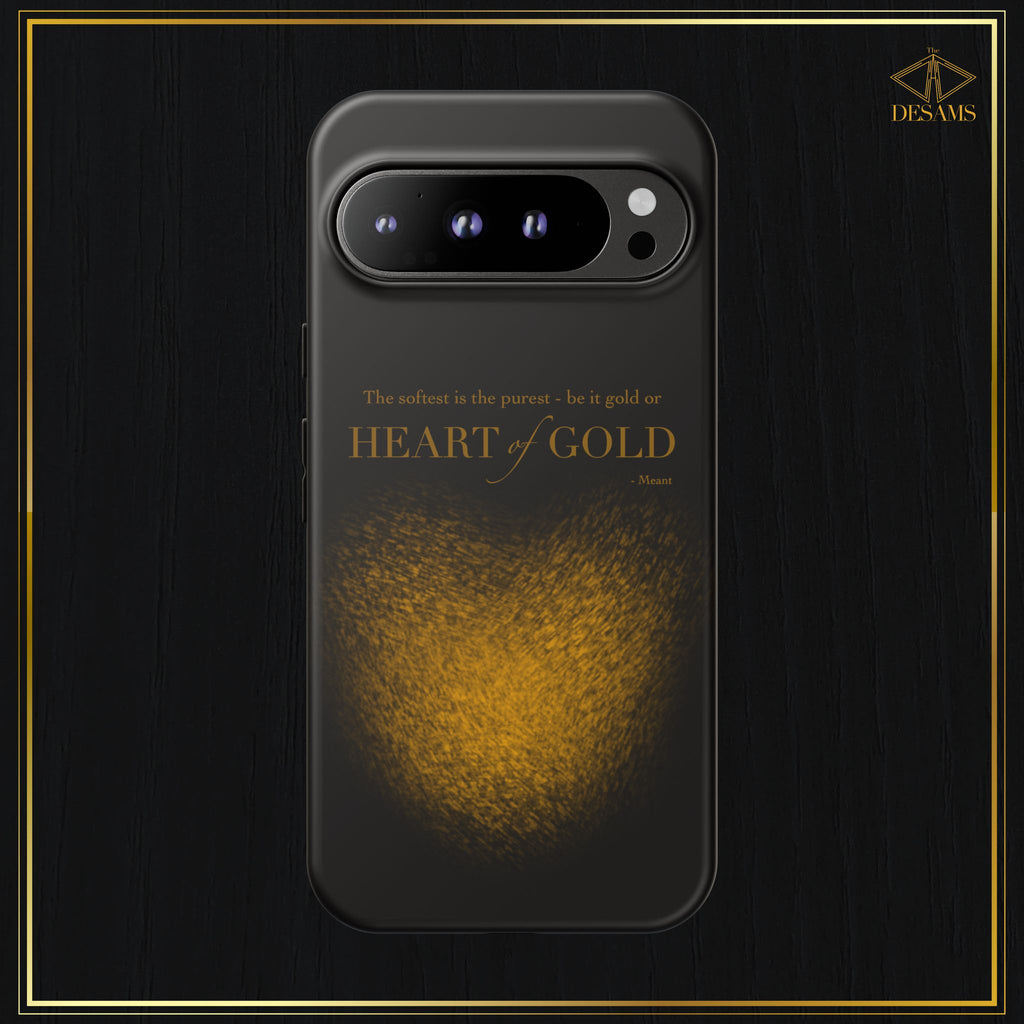 Heart of Gold — Black & Gold Meant Tough Phone Case