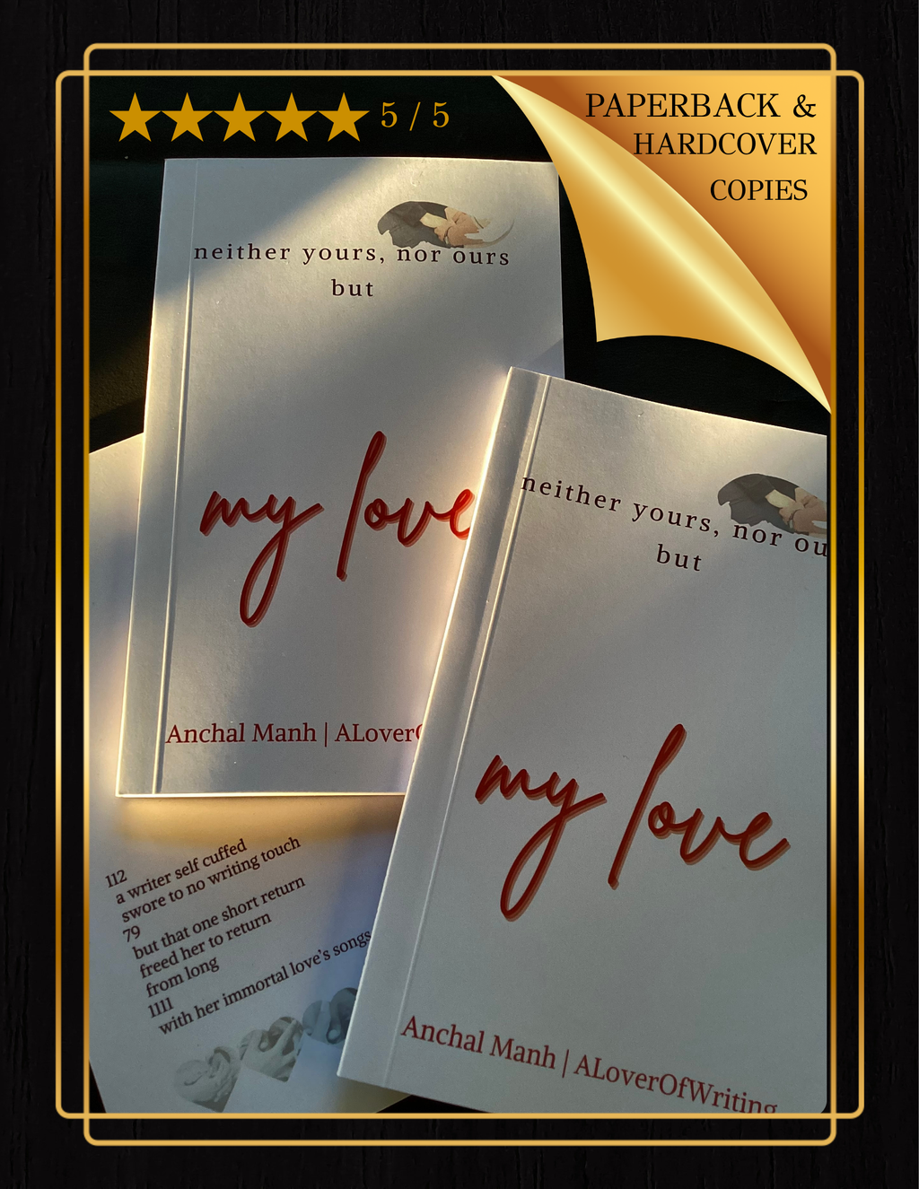neither yours, nor ours but my love (my love)